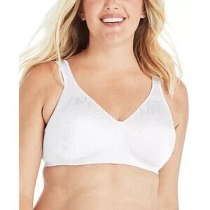 Playtex 18 Hour Ultimate Lift and Support Wireless Bra, White, Size 38DD 0223
